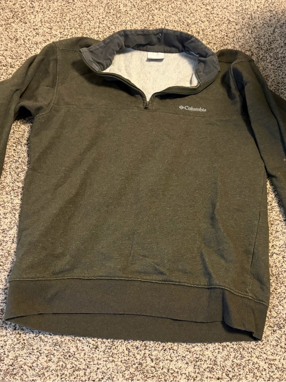Columbia Men's Olive Quarter-Zip Fleece Pullover